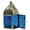 Blue, variant on In the Breeze 9202 — Green Mini Square Tealight Lantern — Moroccan-Style Boho Chic Tealight Glass and Metal Tabletop Lantern
