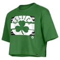 thumbnail image 2 of Women's New Era Kelly Green Boston Celtics Oversized Boxy Crop T-Shirt, 2 of 3