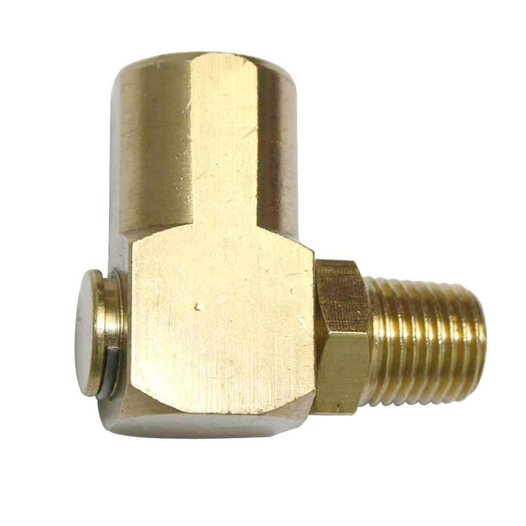 90 Degree Brass Swivel Angle Air Fitting Swiveling End 