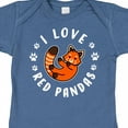 thumbnail image 4 of Inktastic I Love Red Pandas Boys or Girls Baby Bodysuit, 4 of 5