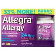 Allegra 24 Hour Allergy Tablets, 40 Ct