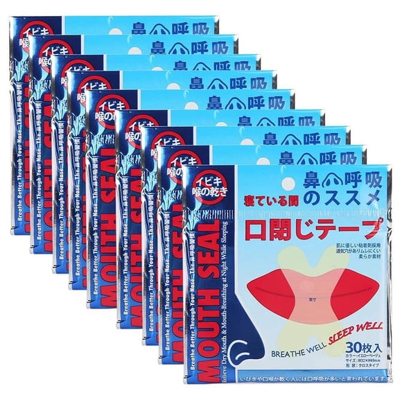240 Uds cinta para la boca para dormir almohadilla antironquidos cuidado de la salud pegatina Nasal para dormir mejor tiras nasales para respirar dispositivo de ayuda para ronquidos