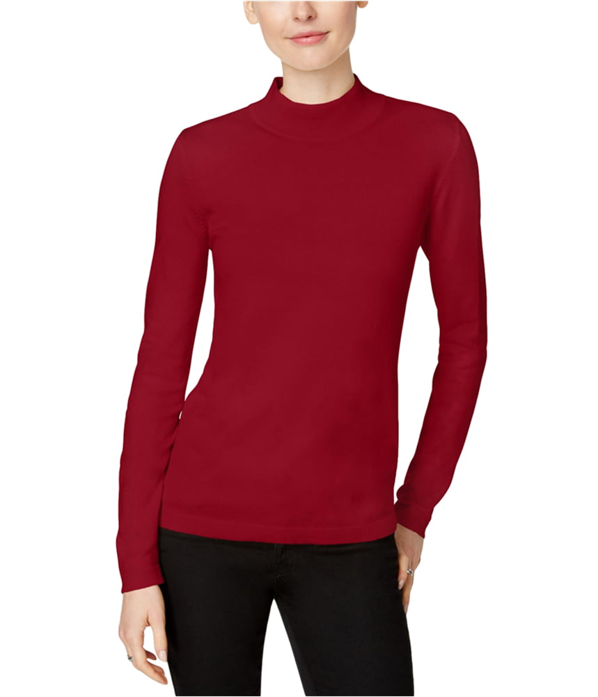 Charter Club - Charter Club Womens Mock-Turtleneck Pullover Sweater ...
