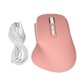 thumbnail image 1 of 2.4GHz Ergonomic Vertical Mouse, Multifunctional, Rechargeable, Wireless, with USB Adapter, Pink, 1 of 4