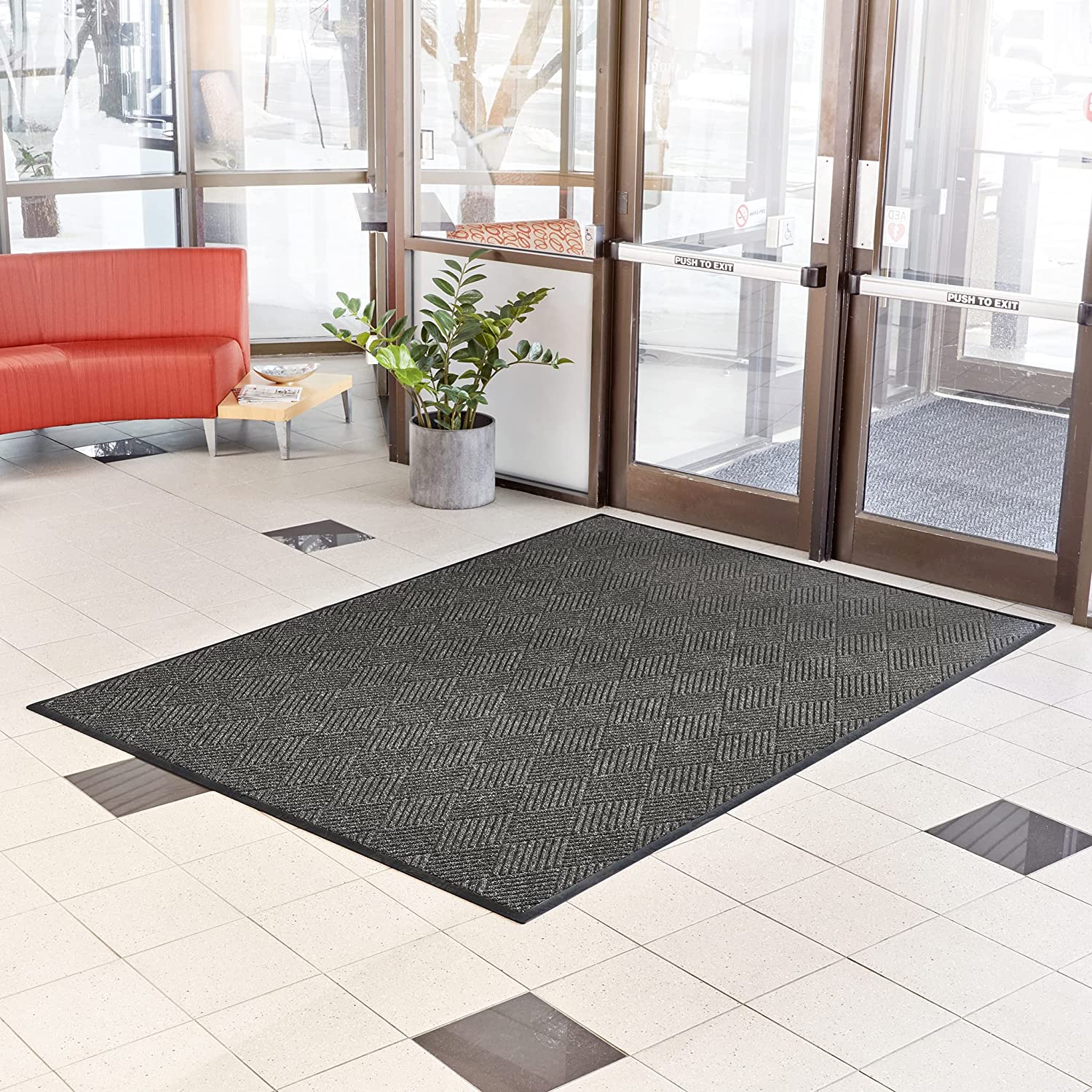 Aquasorb Premiere Entrance Floor Mat with NonSlip Rubber Backing