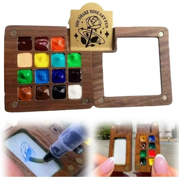 Tobios Watercolor Kit, Mini Travel Paint Set, 15 Grid, Pocket Artist, 2026