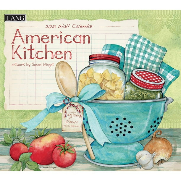American Kitchen Wall Calendar by Susan Winget