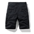 thumbnail image 4 of IYTR Mens Shorts Cargo Shorts Drawstring Multiple Pockets Elastic Waist Hiking Shorts Casual Athletic Shorts Outdoor Hiking Shorts Sweatpants Summer Solid Color Shorts (Black,XL), 4 of 4