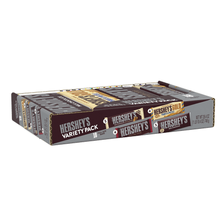 Hershey's, Gold Variety Box, 26.4 oz, 18 ct (Best Chocolate Bars For Smores)