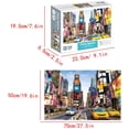 thumbnail image 4 of BAMAIA Jigsaw Puzzles 1000 Pieces for Adults, Large Jigsaw Puzzle for Kids, Hand Made Puzzles Personalized Gift-Time Square, 4 of 6