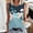 Light Blue, variant on GaThRRgYP Women's Sleeveless Round Neck Off-Shoulder Top,Summer Shirts for Women,Women's Casual Printed Sleeveless Crew Neck White S