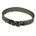 thumbnail image 3 of yuksok Double Layered Outer Belt Buckle Camping Belt for Hiking Backpacking Fishing Green, 3 of 9