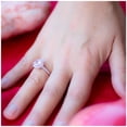 thumbnail image 3 of Anillo de plata 925 para mujer con circonitas Elegant Engagement Lo, 3 of 8