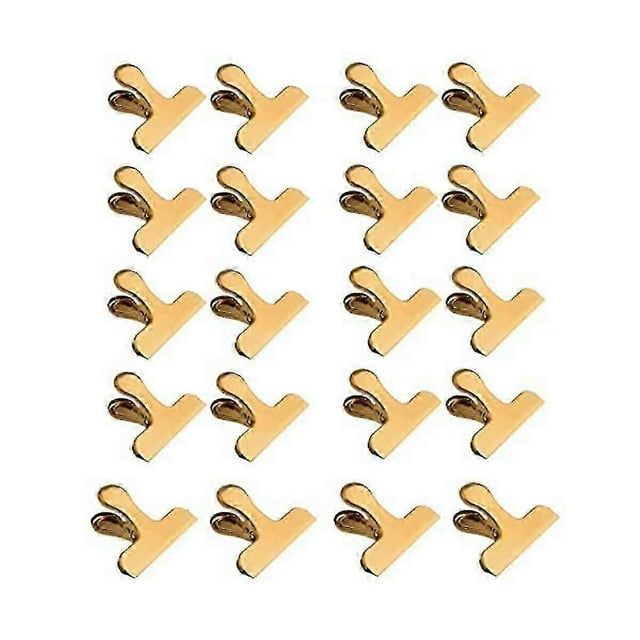 20 Pack Chip Bag Clips, Stainless Steel 3 Inch Heavy Duty Bag Clips For Kitchen Office Hy