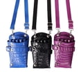 thumbnail image 4 of Bolsa de tijeras de cuero PU para salón, funda para tijeras de peluquería, bolsa de herramientas para estilista, 4 of 5