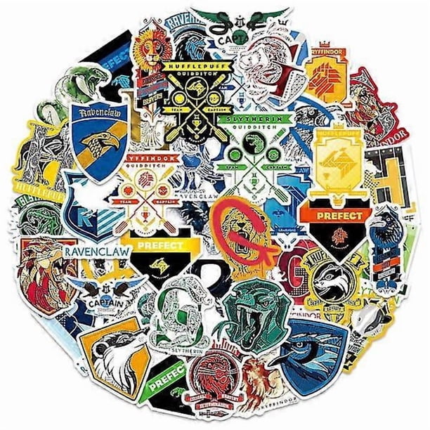 Harry Potter Watercolor Vinyl Stickers, Set of 50, Waterproof and UV Resistant, Excellent for All Your Gadgets