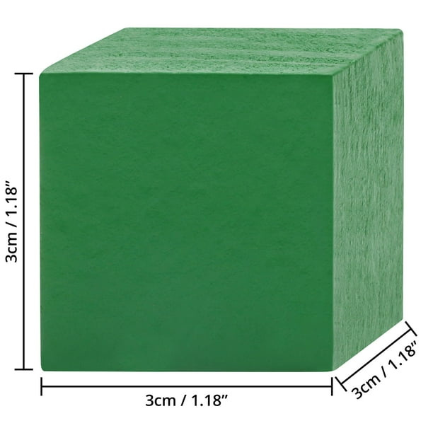 Pack De 100 Cubos De Madera De Colores De 3x3x3 Cm, 6 Colores Vivos, Ideales Para Manualidades, Aprendizaje Y Juegos Educativos