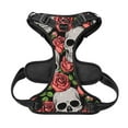thumbnail image 5 of Daiia Skull And Rosesdog Harness, No-Pull Pet Harnessith 2 Leash Clips,Cat Harness And Leash Set,Step In Dog Harness, For Large Dogs,No Accessories Included, 5 of 8