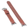 thumbnail image 3 of Correa de reloj deportivo de cuero PU de lona suave, pulsera de repuesto transpirable apta para Mi Band 8 NFC, color marrón caramelo, 3 of 5
