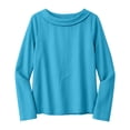thumbnail image 3 of Womens Workout Clothes Kelon Women's Tops Long Sleeve Crew Neck Vacation Clothes Cruise Outfits Business Casual Blouses 2026 Summer Tops, M, 3 of 4
