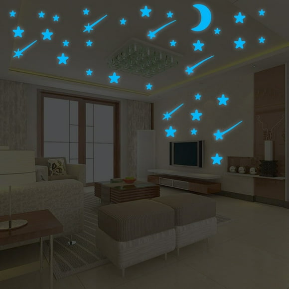 Openpig Glow in The Dark Star Stickers Luminous Decor, 3D for Ceiling, Dots for Starry Sky Glowing Stars for Kids Room for Ceiling Realistic Domed Star