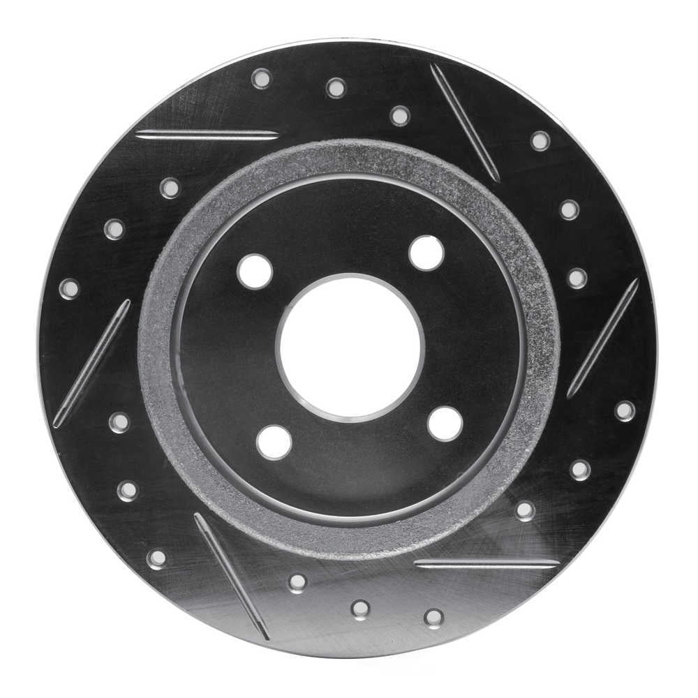 Dynamic Friction Company 631-53000L DFC Brake Rotor - Drilled And Slotted - Silver