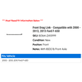 thumbnail image 2 of Front Drag Link - Compatible with 2000 - 2013, 2015 Ford F650 2001 2002 2003 2004 2005 2006 2007 2008 2009 2010 2011 2012, 2 of 2
