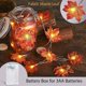 thumbnail image 3 of Hojas de arce Luces de decoración de otoño 3 m 20 LED, Guirnalda de otoño artificial Luces de cadena Luces de hadas, Decoración interior al aire libre con pilas, 3 of 5