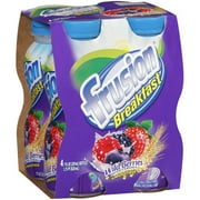 Frusion Breakfast Wild Berries with Cereals Yogurt Smoothie Drink, 7 Fl. Oz., 4 Count