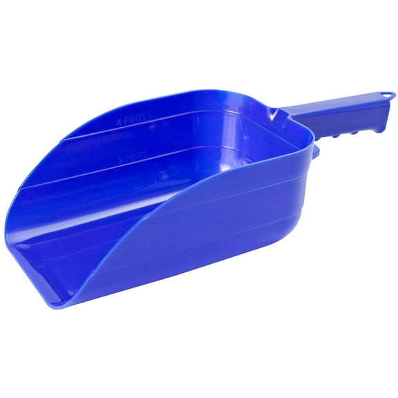 Little Giant Durable 5 Pint Blue Plastic Feed Utility Scoop