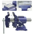 thumbnail image 3 of 6" Bench Vise, 2 in 1 Multi-Jaw Bench Vice with 360 Degree Head and Swivel Base, Heavy Duty Table Vise for Clamping Fixing Equipment Home or Industrial Use, 3 of 5