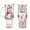 Color-2, variant on Christmas Gnomes Tumbler with Lid and Straw, Holiday Lights & Sparkle Snowflake Design