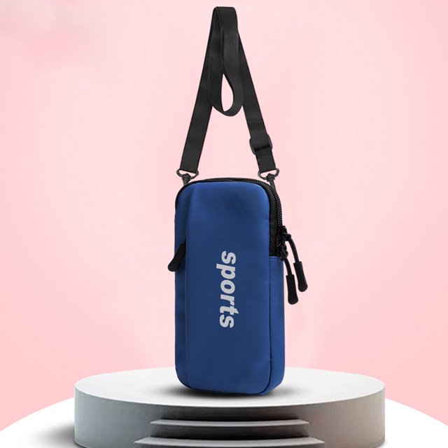 Bolso de hombro Bolsa de teléfono móvil portátil Estuche de teléfono de banda de brazo deportivo de doble capa FLhrweasw Nuevo