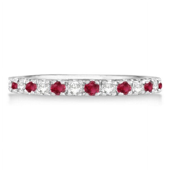 Ruby Stackable Ring Guard Band Stacking Eternity Band 925 Sterling Silver Gemstone Jewelry For Women Gift