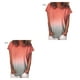 thumbnail image 1 of Minnieouse Camiseta de mujer de manga corta con cuello Top degradado camiseta casual, rosa, XXL Rosado XXL 2piezas Minnieouse CBP501021, 1 of 6
