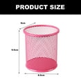 thumbnail image 2 of Pen holder cup for desk, pencil cup holder, wire pen cup for desk office pen organizer - red, 2 of 5