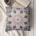 thumbnail image 3 of Light Purple Swirl Decorative Pillow Covers Cozy Soft Throw Pillowcase Square Couch Cushion Cover for Home Decor Sofa Living Room Bed Car, 3 of 5