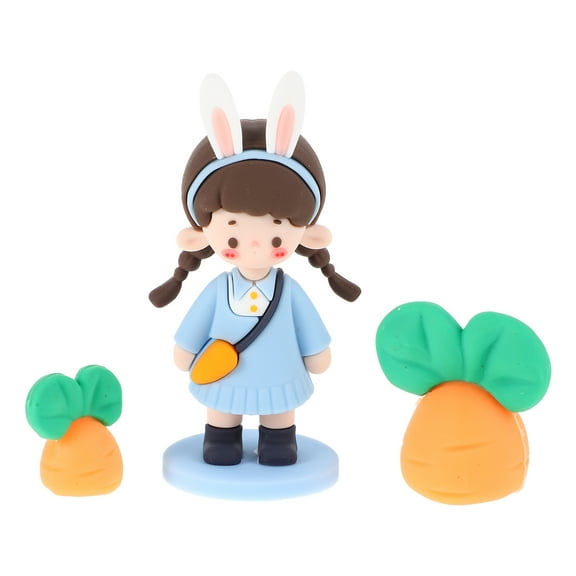 ROMANSENTIAL Car Ornaments Automotive Ornaments Plastic 1 Set Girl Shape
