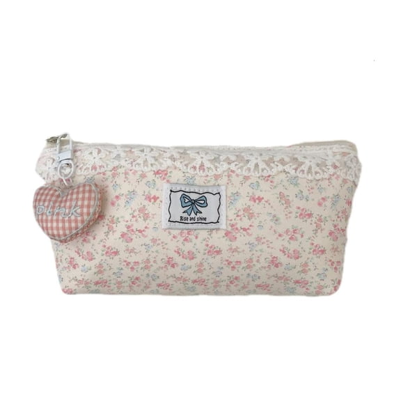 Giaone Pen Case Pencil Bag Pencil Case Pen Holders Pen Bag Lace Floral Pencil Box