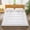 White, variant on LUVCMFT Quilted Fitted Mattress Pad, Thick Mattress Topper, Breathable Fluffy Mattress Cover Padded, Mattress Protector with Overfilled Down Filling, Coffee, Queen Size