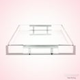 thumbnail image 6 of Home Redefined 16" x 12" Rectangle Acrylic Decorative Serving Tray with Silver Metal Handles, 6 of 7