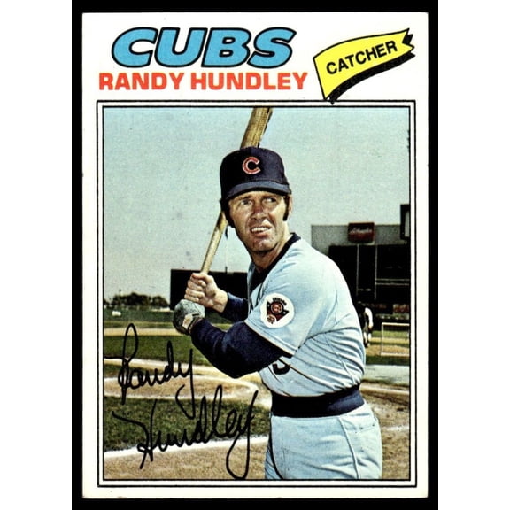 1977 Topps Baseball Card Randy Hundley Chicago Cubs #502 Near Mint