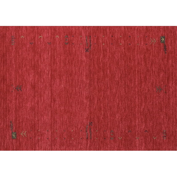 Ahgly Company Indoor Rectangle Abstract Brown Contemporary Area Rugs, 4' x 6'