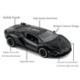 thumbnail image 2 of Lamborgini SIAN Model Car Exclusive Alloy Metal Pull Back Die-cast Car Metal Pullback Toy car with Openable Doors Light Music Best Gifts Toys Kids (Black), 2 of 6