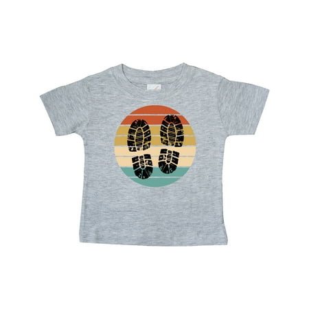 

Inktastic Hiking Boots Retro Sunset Gift Baby Boy or Baby Girl T-Shirt