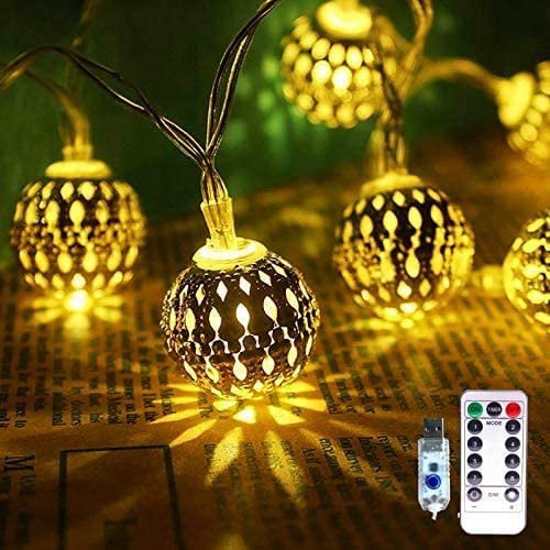 3m USB Fairy LED String Lights Christmas Round Ball Blubs Wedding Party Lamp 