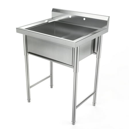 Zimtown 30 Stainless Steel Utility Commercial Square Kitchen Sink