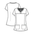 thumbnail image 5 of Adar Pro Scrubs For Women - Sweetheart V-Neck Scrub Top, 5 of 6
