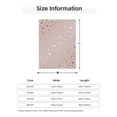 thumbnail image 5 of Rateoe Rose Gold Abstract Spots 1 Pattern Flannel Throw Blanket, Ultra-soft Blanket for Bed, Couch, Car, Hypoallergenic Anti-pilling blanket-50"x40"(Vertical), 5 of 6