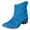 Dark Blue, variant on Women Cowboy Western Ankle Boots Pointed toe Low Stacked Heel Cowgirl Booties Retro Slouch Chunky Block Heel Slip on Boots